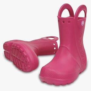 Pink Crocs Rain Boots